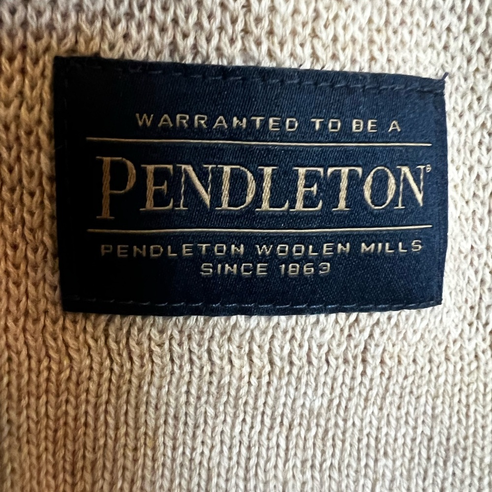 Pendleton Beige Geometric Cardigan - image 4